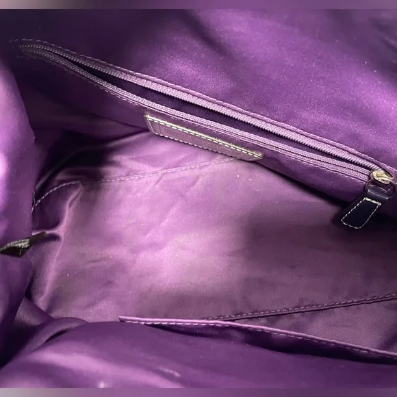 Coach Poppy Tartan Plaid Satchel - Gorgeous Purple! - Picture 11 of 13